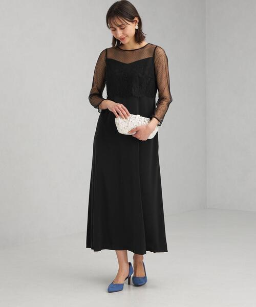 ドット チュール レイヤード レース ワンピース ドレス Green Label Relaxing グリーンレーベルリラクシング のファッション通販 Zozotown