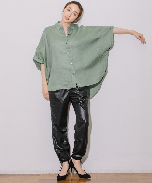 Munich(ミューニック)の「スピリットファイバースレッドシャーリングヘムパンツ(その他パンツ・レディース・ブラック/ベージュ/オレンジ・S/M/XS)」の6枚目の写真