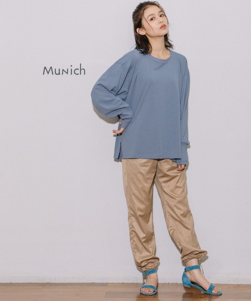 Munich(ミューニック)の「スピリットファイバースレッドシャーリングヘムパンツ(その他パンツ・レディース・ブラック/ベージュ/オレンジ・S/M/XS)」の10枚目の写真
