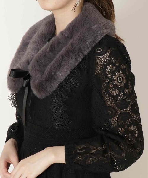 WILLSELECTION(ウィルセレクション)の「エコファーティペット(マフラー・レディース・グレー・FREE)」の3枚目の写真