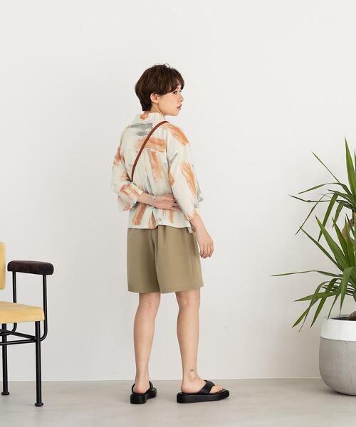 CITEN（シテン）の「＜CITEN（シテン）＞ウォーターカラープリント ボックス シャツ（シャツ/ブラウス・レディース・ライトグレー/オフホワイト・FREE）」の13枚目の写真