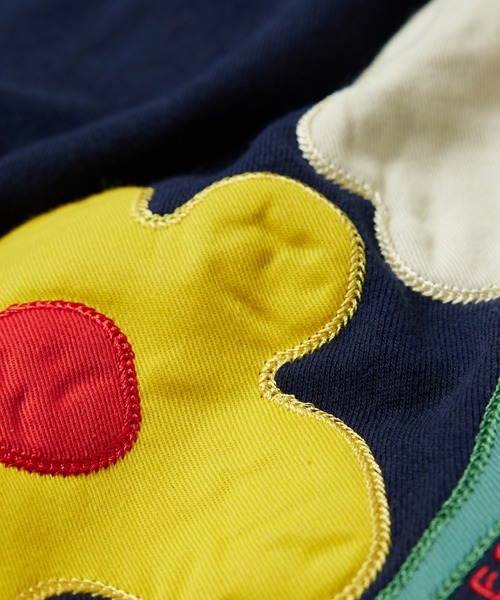 WHO'S WHO gallery（フーズフーギャラリー）の「【BLESS YOU/ブレスユー】センターフラワー刺繍クルースウェット（スウェット・メンズ・ネイビー/サーモンピンク/アッシュグレー/サックスブルー・FREE）」の21枚目の写真