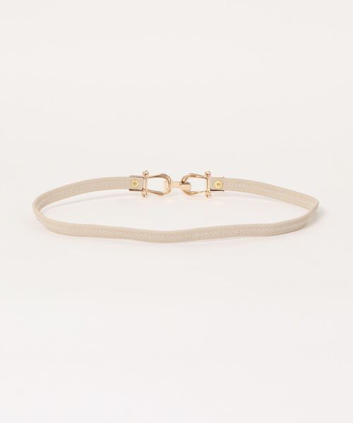 INGNI（イング）の「ビットベルト（ベルト・レディース・アイボリー/ブラック/ゴールド・ONE SIZE）」の4枚目の写真