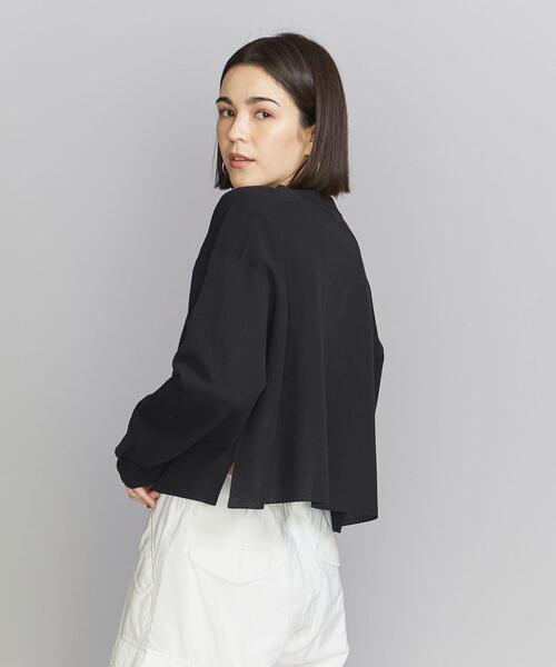 BEAUTY&YOUTH UNITED ARROWS(ビューティーアンドユースユナイテッドアローズ)の「BY コットンナイロン ワイド シアーニット プルオーバー -ウォッシャブル-(ニット/セーター・レディース・ホワイト/ブラック/ケリー・FREE)」の13枚目の写真