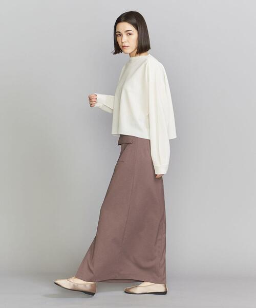 BEAUTY&YOUTH UNITED ARROWS(ビューティーアンドユースユナイテッドアローズ)の「BY コットンナイロン ワイド シアーニット プルオーバー -ウォッシャブル-(ニット/セーター・レディース・ホワイト/ブラック/ケリー・FREE)」の16枚目の写真