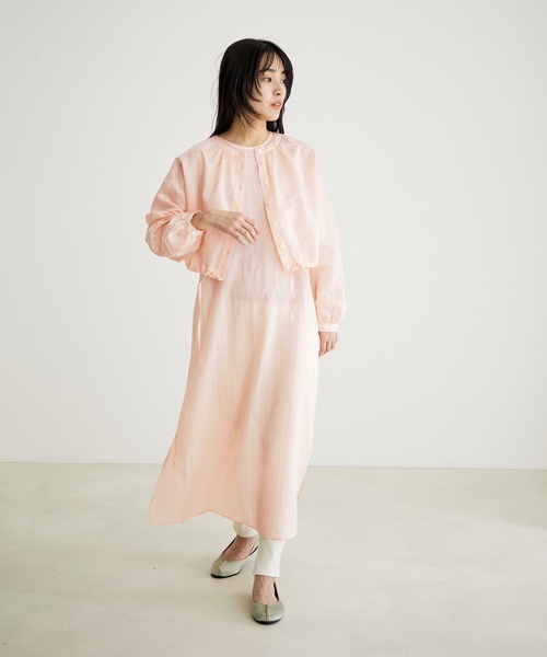 SALON adam et rope'（サロン アダム エ ロペ）の「【セットアップ】レイヤードシャツワンピース（ワンピース・レディース・ピンク/ベージュ/ブラック・FREE）」の22枚目の写真