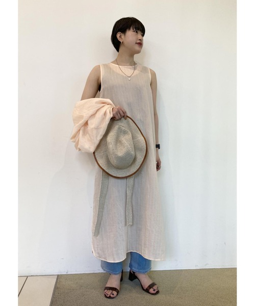 SALON adam et rope'（サロン アダム エ ロペ）の「【セットアップ】レイヤードシャツワンピース（ワンピース・レディース・ピンク/ベージュ/ブラック・FREE）」の12枚目の写真