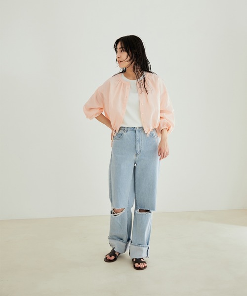 SALON adam et rope'（サロン アダム エ ロペ）の「【セットアップ】レイヤードシャツワンピース（ワンピース・レディース・ピンク/ベージュ/ブラック・FREE）」の19枚目の写真