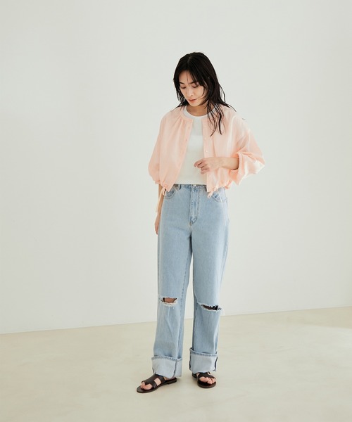 SALON adam et rope'（サロン アダム エ ロペ）の「【セットアップ】レイヤードシャツワンピース（ワンピース・レディース・ピンク/ベージュ/ブラック・FREE）」の15枚目の写真