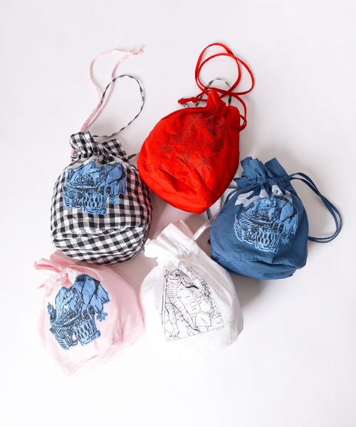 HOLIDAY(ホリデイ)の「COTTON POCHETTE コットンポシェット(ショルダーバッグ・レディース・ホワイト/ブルー/ピンク/レッド・ONE SIZE)」の9枚目の写真