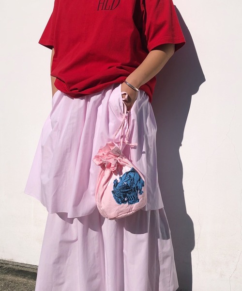 HOLIDAY(ホリデイ)の「COTTON POCHETTE コットンポシェット(ショルダーバッグ・レディース・ホワイト/ブルー/ピンク/レッド・ONE SIZE)」の8枚目の写真