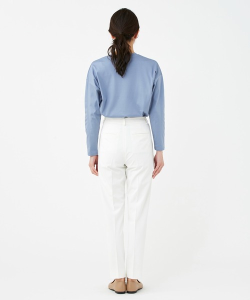 KASHIYAMA（カシヤマ）の「スマートティーアールドライギャバ1タックテーパードパンツ（その他パンツ・レディース・ホワイト/グリーン/ブルー/レッド/ラベンダー/モスグリーン・マルチサイズ）」の11枚目の写真