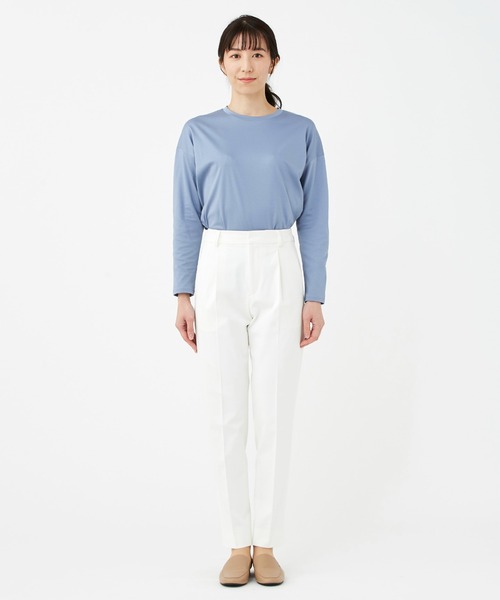 KASHIYAMA（カシヤマ）の「スマートティーアールドライギャバ1タックテーパードパンツ（その他パンツ・レディース・ホワイト/グリーン/ブルー/レッド/ラベンダー/モスグリーン・マルチサイズ）」の8枚目の写真