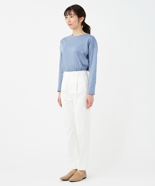 KASHIYAMA（カシヤマ）の「スマートティーアールドライギャバ1タックテーパードパンツ（その他パンツ・レディース・ホワイト/グリーン/ブルー/レッド/ラベンダー/モスグリーン・マルチサイズ）」の9枚目の写真