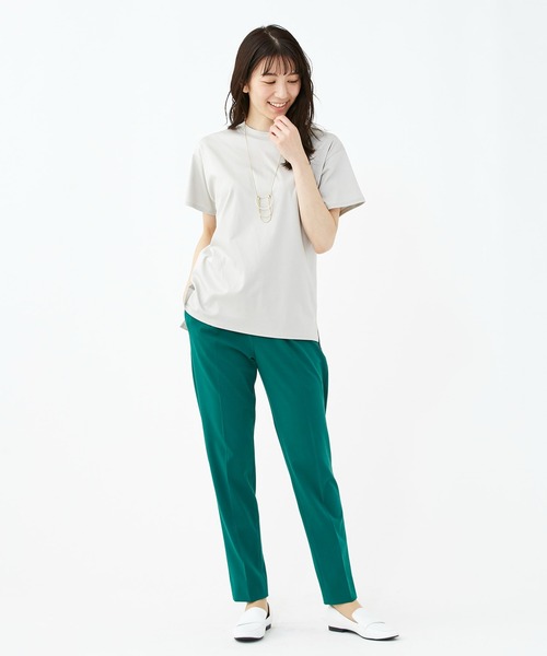 KASHIYAMA（カシヤマ）の「スマートティーアールドライギャバ1タックテーパードパンツ（その他パンツ・レディース・ホワイト/グリーン/ブルー/レッド/ラベンダー/モスグリーン・マルチサイズ）」の12枚目の写真