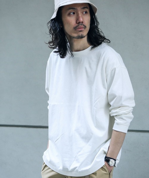 URBAN RESEARCH Sonny Label(アーバンリサーチサニーレーベル)の「コーデュラロングスリーブTシャツ(Tシャツ/カットソー・メンズ・チャコールグレー/オフホワイト/ライトベージュ・MEDIUM/LARGE)」の5枚目の写真