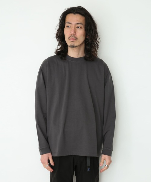 URBAN RESEARCH Sonny Label(アーバンリサーチサニーレーベル)の「コーデュラロングスリーブTシャツ(Tシャツ/カットソー・メンズ・チャコールグレー/オフホワイト/ライトベージュ・MEDIUM/LARGE)」の4枚目の写真