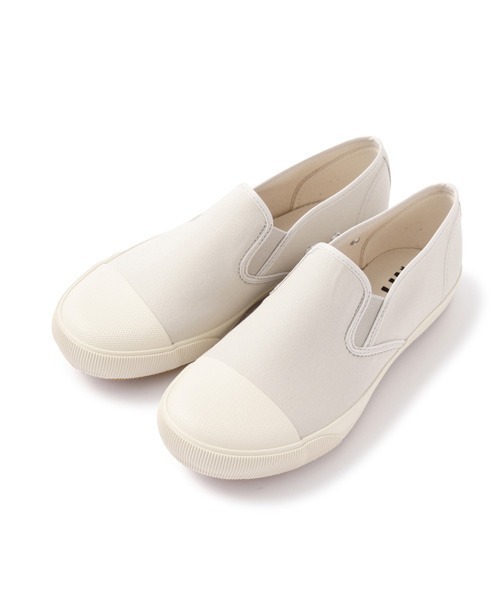 MHL.（エムエイチエル）の「SLIPON SHOE（スニーカー・レディース・ブラック/オフホワイト・24.0/25.0/23.0）」の5枚目の写真