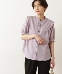 N.(N. Natural Beauty Basic) | ◆ガルーダドビー三角ケープブラウス(シャツ/ブラウス)