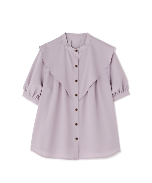 N.（N. Natural Beauty Basic）（エヌエヌナチュラルビューティーベーシック）の「◆ガルーダドビー三角ケープブラウス（シャツ/ブラウス・レディース・ブラック/クリーム/ブルー/モーブ系・MEDIUM）」の17枚目の写真