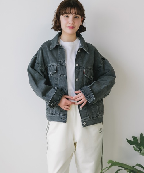 Levi's(リーバイス)の「LEVI'S/リーバイス 90S TRUCKER デニムジャケット トラッカージャケット ジージャン Gジャン ヴィンテージ ビンテージ ライトアウター 秋 秋服 2026年秋冬 冬服(デニムジャケット・レディース・ライトブルー/ブラック/ブルー・S)」の13枚目の写真