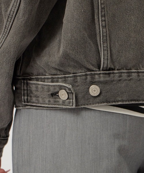 Levi's(リーバイス)の「LEVI'S/リーバイス 90S TRUCKER デニムジャケット トラッカージャケット ジージャン Gジャン ヴィンテージ ビンテージ ライトアウター 秋 秋服 2026年秋冬 冬服(デニムジャケット・レディース・ライトブルー/ブラック/ブルー・S)」の11枚目の写真