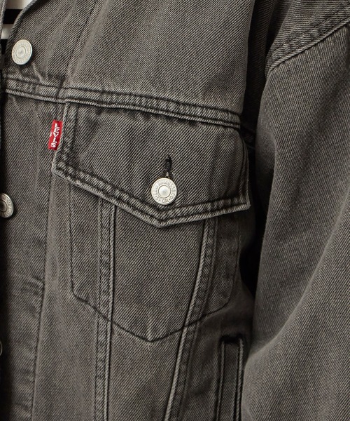 Levi's(リーバイス)の「LEVI'S/リーバイス 90S TRUCKER デニムジャケット トラッカージャケット ジージャン Gジャン ヴィンテージ ビンテージ ライトアウター 秋 秋服 2026年秋冬 冬服(デニムジャケット・レディース・ライトブルー/ブラック/ブルー・S)」の22枚目の写真