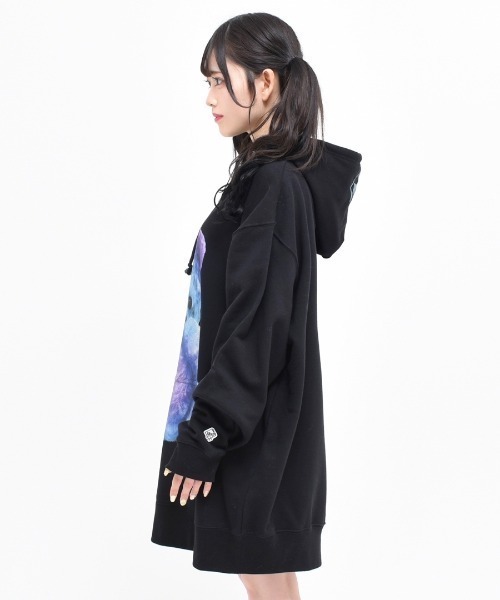 TRAVAS TOKYO(トラバス トウキョウ)の「『TRAVAS TOKYO/トラバス トーキョー』Furry bear Hoodie/くまプリント プルオーバーパーカー(パーカー・レディース・ホワイト/ライトブルー/ブラック/ライトピンク/ブラック×パープル・44/46)」の15枚目の写真