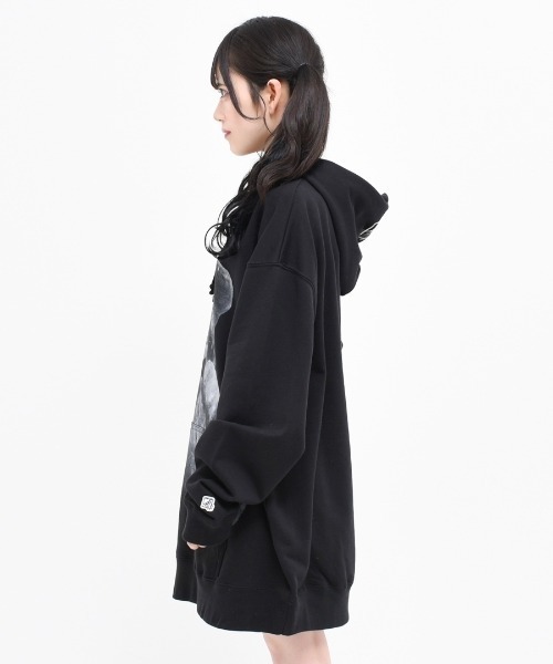 TRAVAS TOKYO(トラバス トウキョウ)の「『TRAVAS TOKYO/トラバス トーキョー』Furry bear Hoodie/くまプリント プルオーバーパーカー(パーカー・レディース・ホワイト/ライトブルー/ブラック/ライトピンク/ブラック×パープル・44/46)」の20枚目の写真