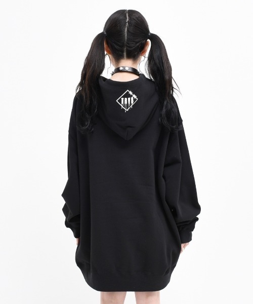 TRAVAS TOKYO(トラバス トウキョウ)の「『TRAVAS TOKYO/トラバス トーキョー』Furry bear Hoodie/くまプリント プルオーバーパーカー(パーカー・レディース・ホワイト/ライトブルー/ブラック/ライトピンク/ブラック×パープル・44/46)」の21枚目の写真