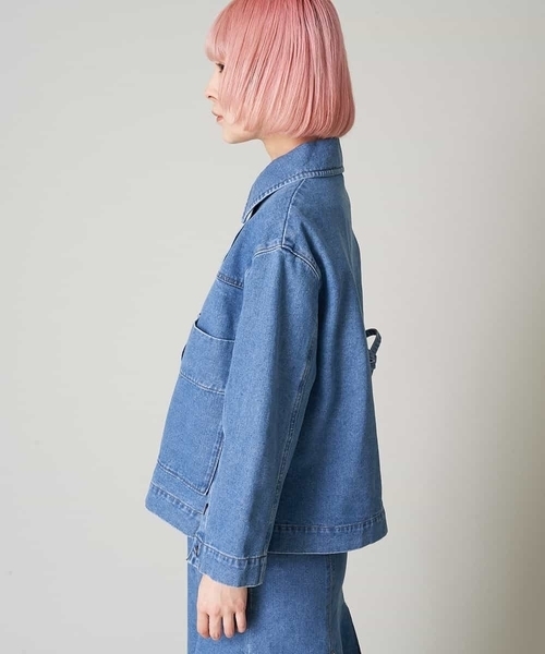A de a.v.v（アードアー・ヴェ・ヴェ）の「（SET UP対応）バックレースデニムジャケット（デニムジャケット・レディース・ブルー・38/36）」の10枚目の写真