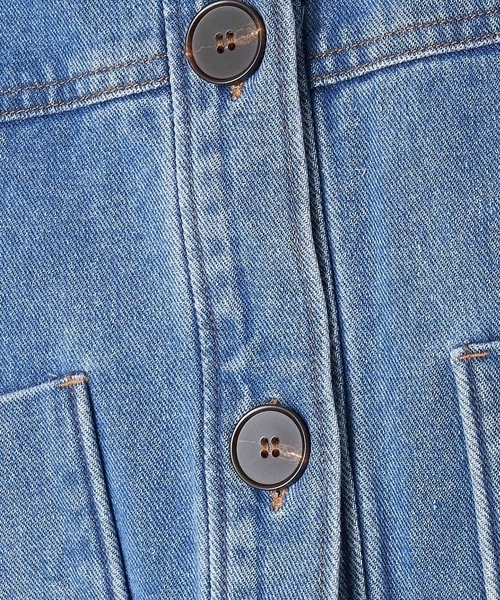 A de a.v.v（アードアー・ヴェ・ヴェ）の「（SET UP対応）バックレースデニムジャケット（デニムジャケット・レディース・ブルー・38/36）」の3枚目の写真