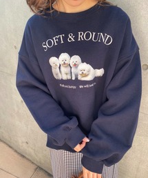 one after another NICE CLAUP | ホワイトDogブリントスウェット(スウェット)