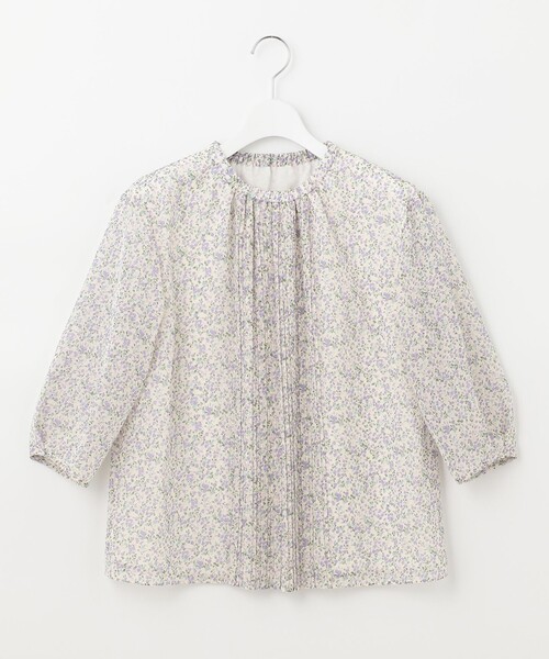 J.PRESS(ジェイプレス)の「プリントプリーツジャージー カットソー(Tシャツ/カットソー・レディース・ベージュ系5/ネイビー系5/ふじ色系5/レッド系5・T13/T15)」の16枚目の写真
