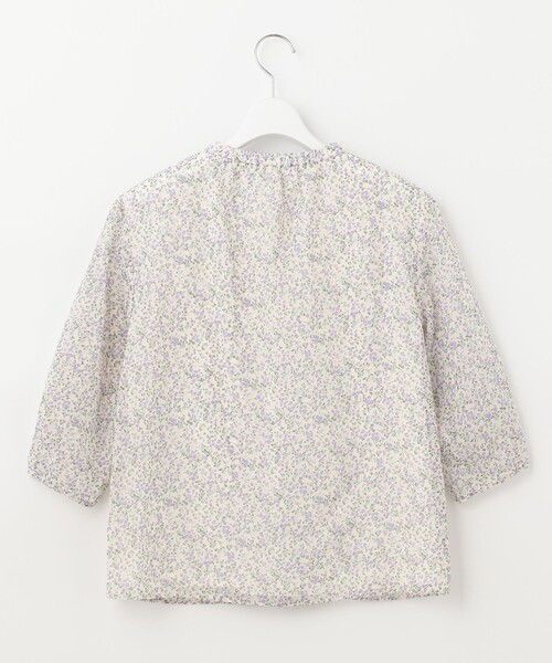 J.PRESS(ジェイプレス)の「プリントプリーツジャージー カットソー(Tシャツ/カットソー・レディース・ベージュ系5/ネイビー系5/ふじ色系5/レッド系5・T13/T15)」の8枚目の写真