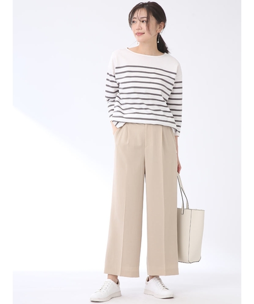 Reflect(リフレクト)の「◆【WEB限定カラーあり/UVカット/接触冷感/洗える】パネルボーダーカットソー(Tシャツ/カットソー・レディース・ネイビー系2/オリーブ系2/グレー系その他3/イエロー系2/ピンク系/ライトグリーン系2・11/15 /17/13/09/07)」の18枚目の写真