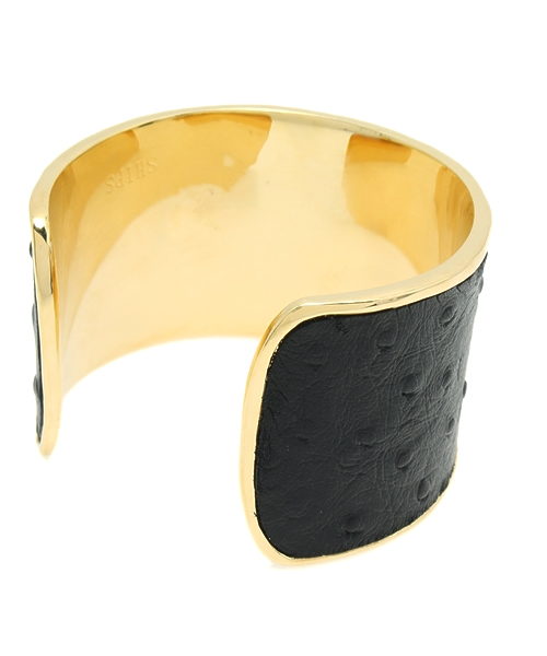 SHIPS for women（シップスフォーウィメン）の「★★カタオシレザーバングル(M)（バングル/リストバンド・レディース・ホワイト/ブラック・ONE SIZE）」の4枚目の写真