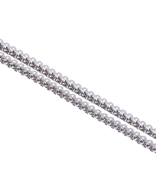 TOMMY HILFIGER(トミーヒルフィガー)の「TOMMY HILFIGER/トミーヒルフィガー Stainless Steel Chain Necklace Silver チェーンネックレス(ネックレス・メンズ・シルバー・FREE)」の3枚目の写真