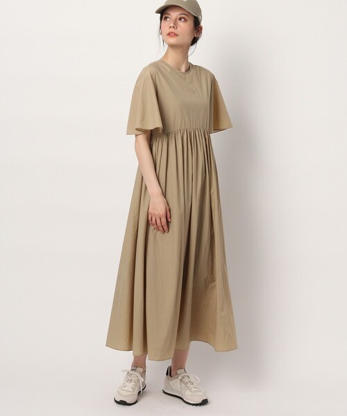 スタイリスト亀恭子さんコラボアイテム ベルスリーブボリュームワンピース ワンピース ワンピース スタイリスト亀恭子さんコラボアイテム Dressterior ドレステリア のワンピース Dressterior ドレステリア のファッション