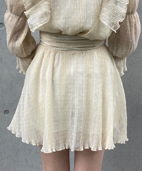 TITTY&CO.（ティティーアンドコー）の「【TITTY&CO.】ワッシャドットミニスカパン（スカート・レディース・アイボリー/ブラック・SMALL/MEDIUM）」の3枚目の写真