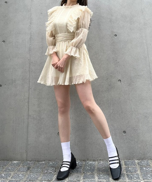 TITTY&CO.（ティティーアンドコー）の「【TITTY&CO.】ワッシャドットミニスカパン（スカート・レディース・アイボリー/ブラック・SMALL/MEDIUM）」の13枚目の写真