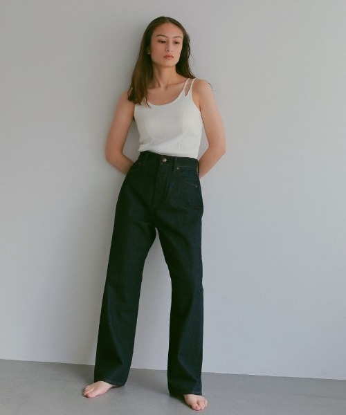 CASA FLINE(カーサフライン)の「【YANUK×CASA FLINE】COLLEEN(デニムパンツ・レディース・インディゴブルー・M/L)」の1枚目の写真