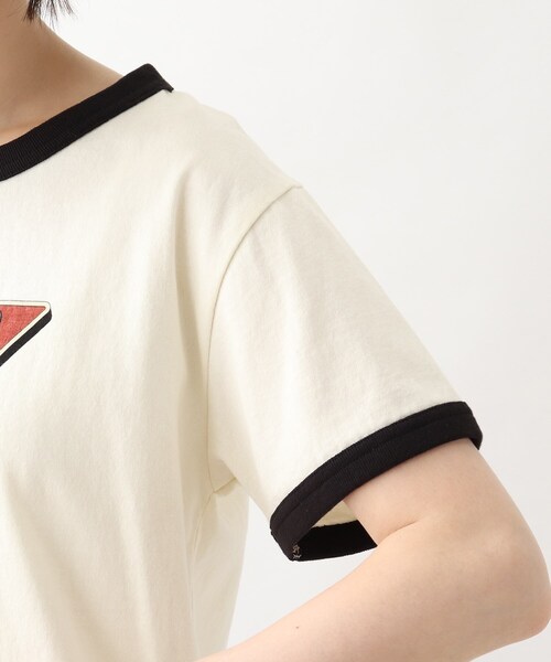grove(グローブ)の「grove×Something リンガーTシャツ(Tシャツ/カットソー・レディース・ブラック系4/ネイビー系4/ワイン系6・02/03)」の10枚目の写真