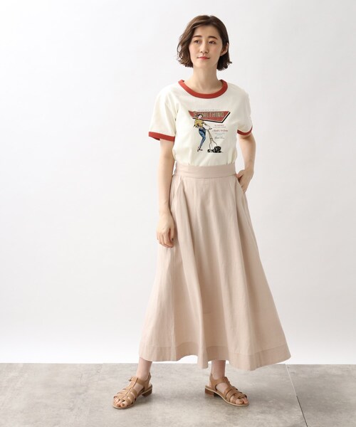 grove(グローブ)の「grove×Something リンガーTシャツ(Tシャツ/カットソー・レディース・ブラック系4/ネイビー系4/ワイン系6・02/03)」の15枚目の写真