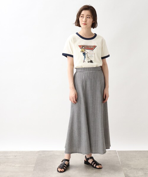grove(グローブ)の「grove×Something リンガーTシャツ(Tシャツ/カットソー・レディース・ブラック系4/ネイビー系4/ワイン系6・02/03)」の17枚目の写真