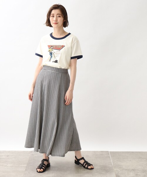grove(グローブ)の「grove×Something リンガーTシャツ(Tシャツ/カットソー・レディース・ブラック系4/ネイビー系4/ワイン系6・02/03)」の18枚目の写真