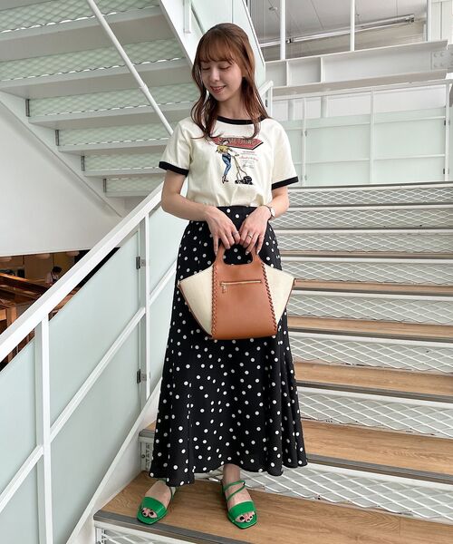 grove(グローブ)の「grove×Something リンガーTシャツ(Tシャツ/カットソー・レディース・ブラック系4/ネイビー系4/ワイン系6・02/03)」の5枚目の写真