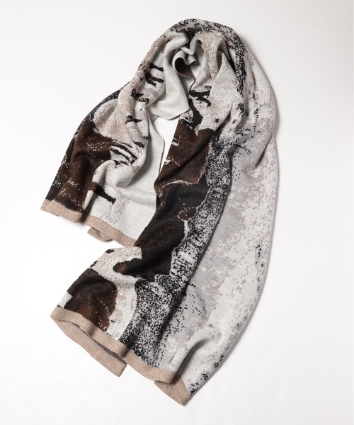 STORAMA(ストラマ)の「Herd of horses knit stole(ストール/ショール・メンズ・ライトグレー・FREE)」の6枚目の写真