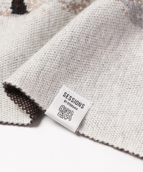 STORAMA(ストラマ)の「Herd of horses knit stole(ストール/ショール・メンズ・ライトグレー・FREE)」の11枚目の写真