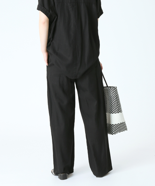 B.C STOCK（ベーセーストック）の「リヨセルワイドパンツ（その他パンツ・レディース・ブラック/カーキ/イエロー/ブルー系その他・FREE）」の8枚目の写真